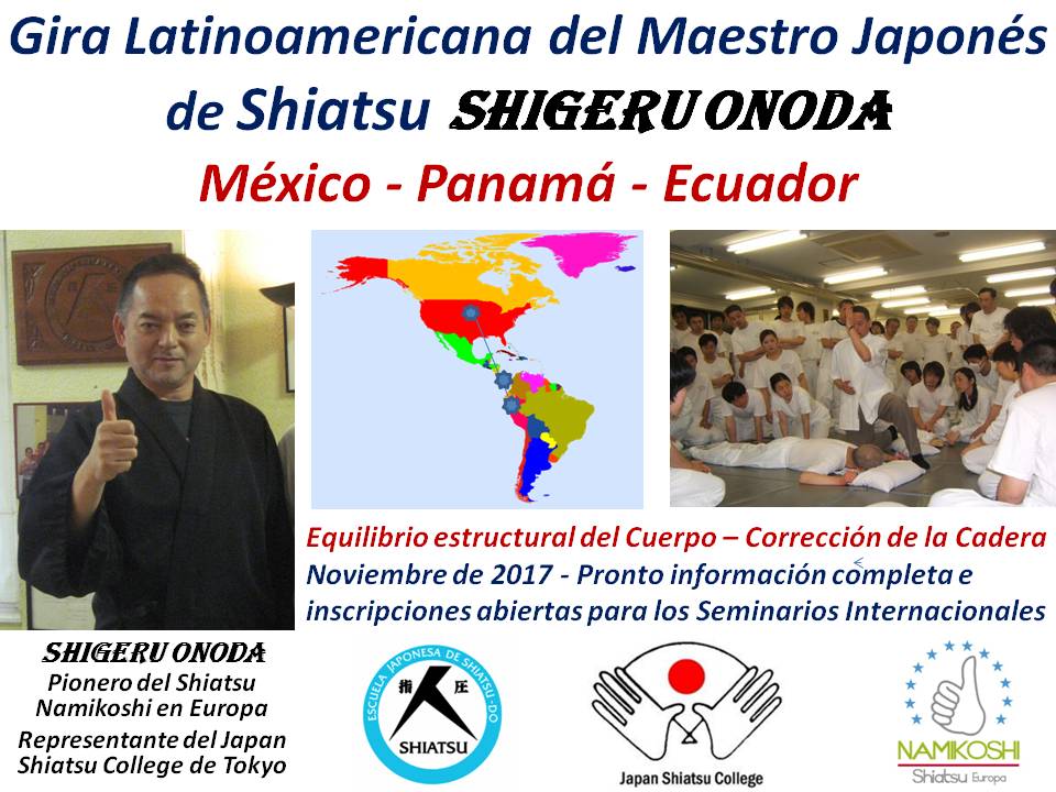 Gira Latinoamericana del Maestro Japonés de Shiatsu Shigeru
